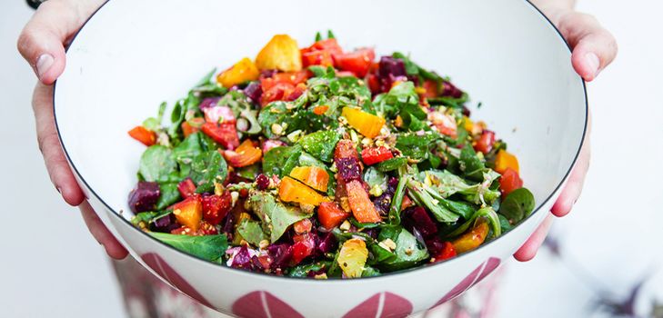 Ongebruikelijke salades voor het nieuwe jaar