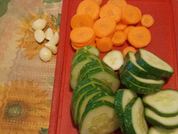 Lekkere komkommers met knoflook voor de winter