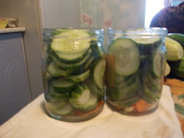 Lekkere komkommers met knoflook voor de winter
