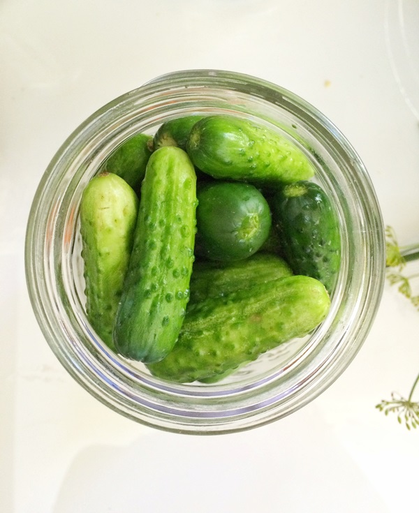 Lekkere komkommers met knoflook voor de winter