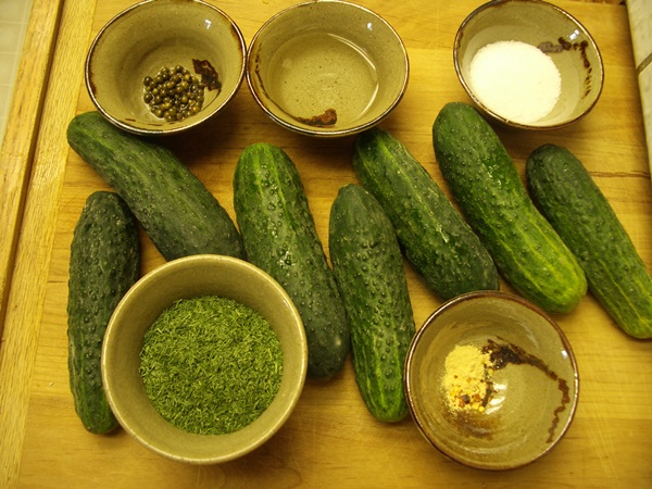 Lekkere komkommers met knoflook voor de winter
