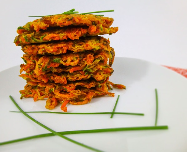 Heerlijke pannekoeken van courgettes op snelle recepten