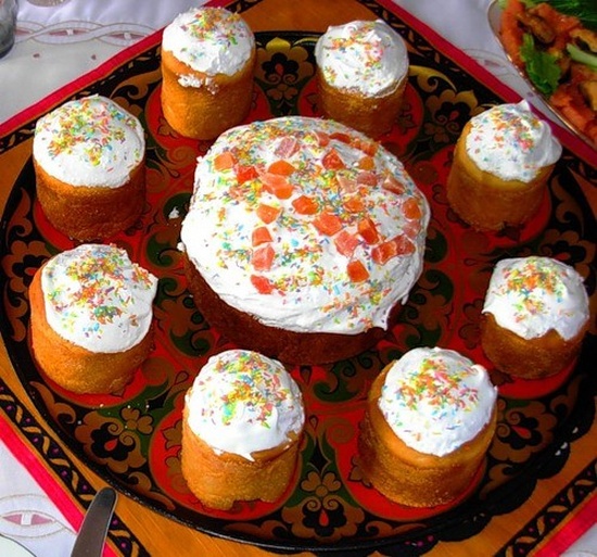 Hoe bak je een paascake thuis, een recept met een foto