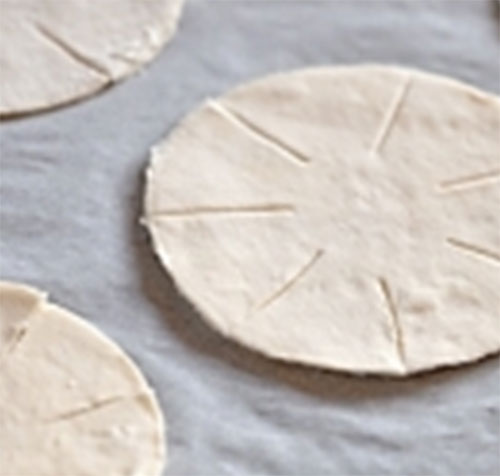 knip de cirkels uit