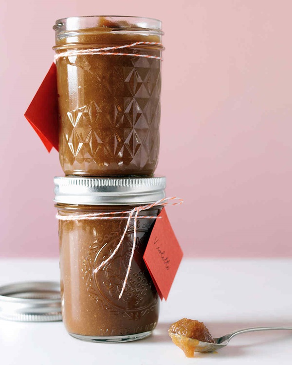 Thuis jam van appels koken