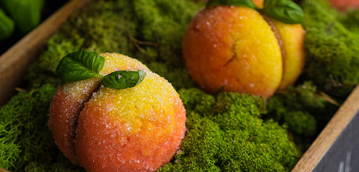 Vakantie recept: perzik cake met creme vulling