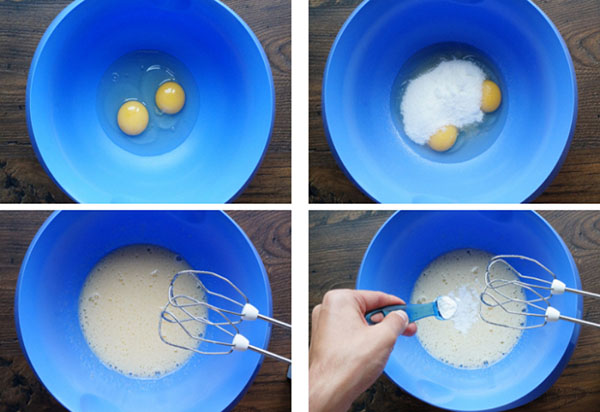 Een eenvoudig recept voor het ontbijt: kwark met kleurglazuur