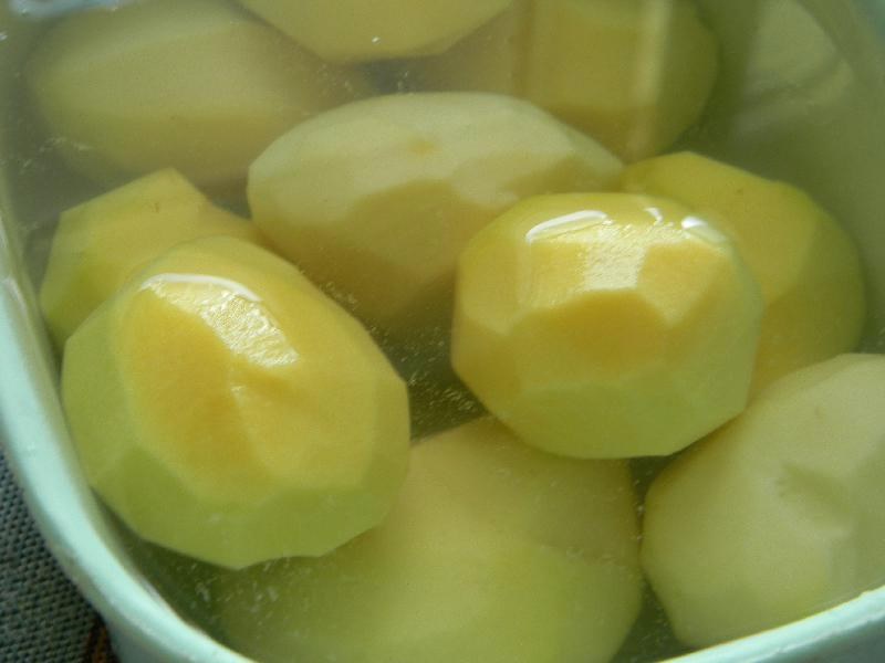 gepolijste aardappel