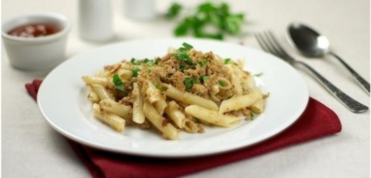 een bord pasta
