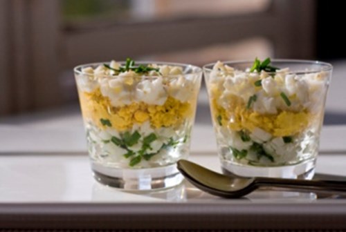 Mimosa-salade in de stijl van Dukan