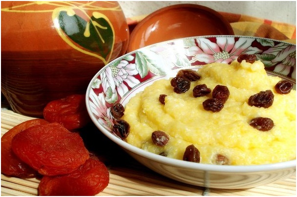 ontbijtgranen met fruit