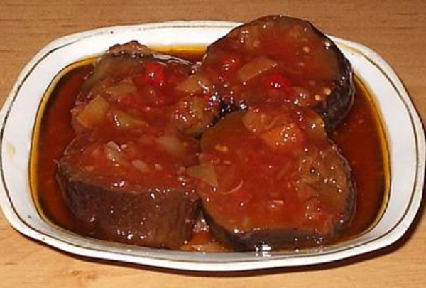 Auberginesalade voor de winter