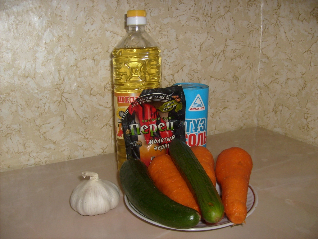 Komkommersalade voor de winter