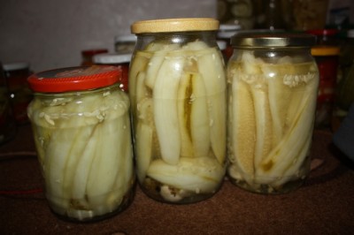 Komkommersalade voor de winter