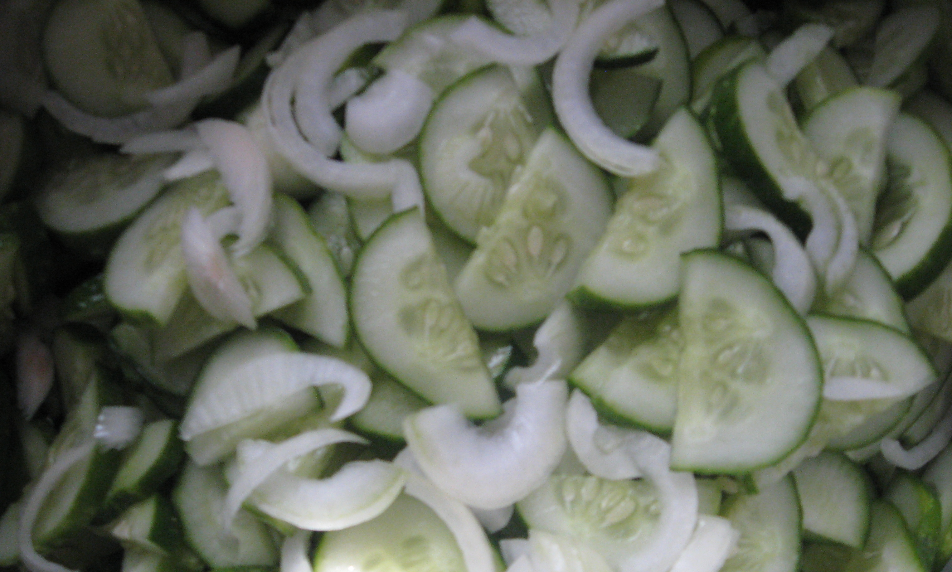 Komkommersalade voor de winter
