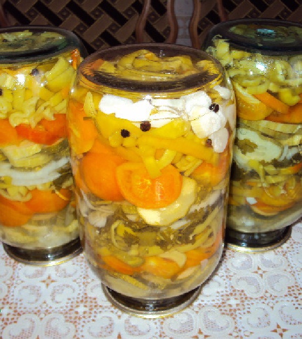Komkommersalade voor de winter