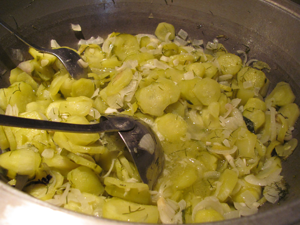 Komkommersalade voor de winter