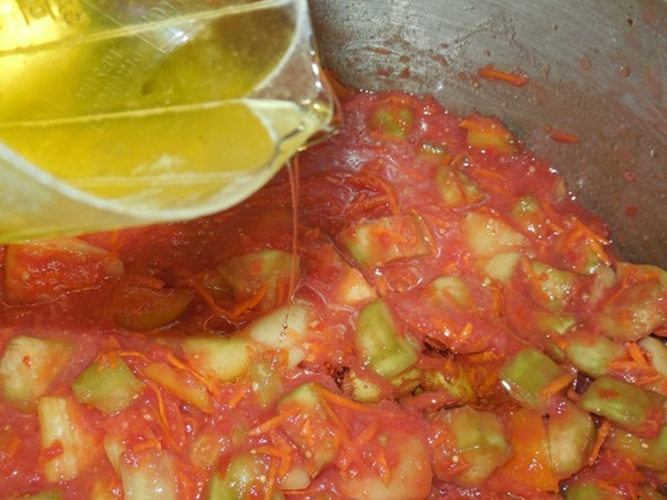 Tomatensalade voor de winter