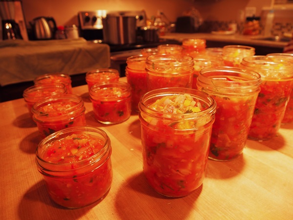 Tomatensalade voor de winter