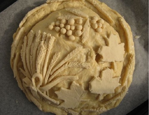 Een bruiloftsbrood met je eigen handen, een recept en een foto