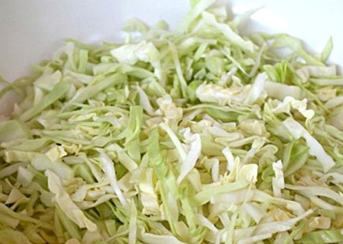 Gestoofde kool met champignons