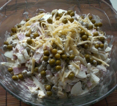 Lenten tafeldecoratie - inktvis salade