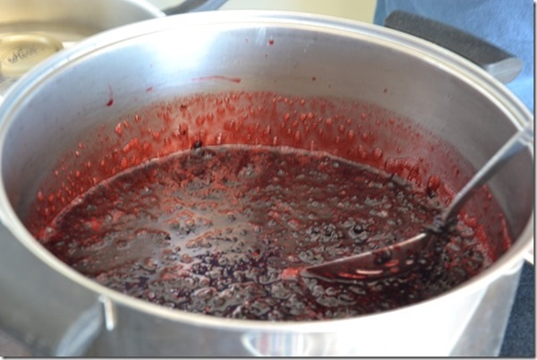 Jam van zwarte appelbes