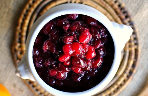 Cranberry-confituur met gember