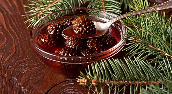 Originele jam uit dennenappels
