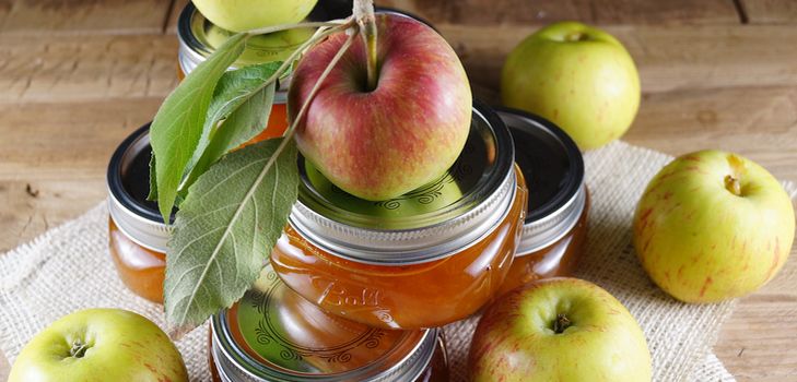 Recepten van jam van appels