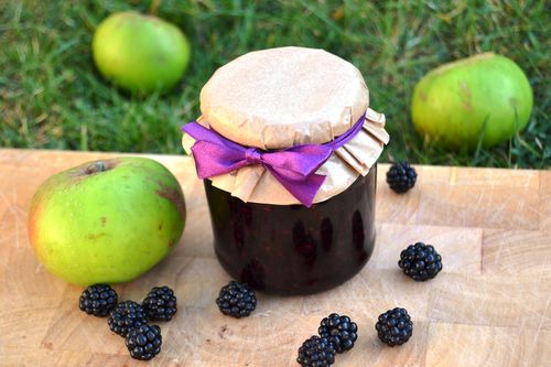Jam van appels en braambessen
