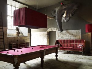 Biljartkamer: binnenhuisinrichting Biljartkamer: binnenhuisinrichting