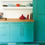 Kleur in het interieur van de keuken