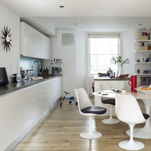 Kleur in het interieur van de keuken