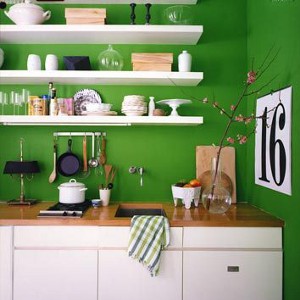Kleur in het interieur van de keuken
