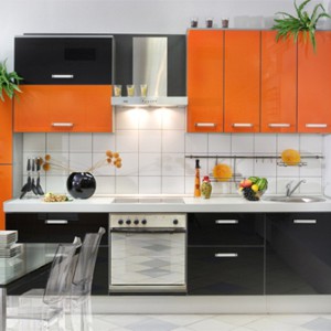Kleur in het interieur van de keuken