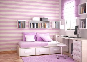 Paars in het interieur