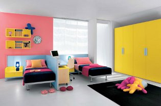 Kinderinterieur voor twee kinderen Kinderinterieur voor twee kinderen