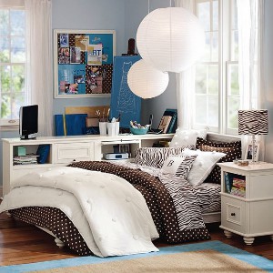 Interieur van de kamer van een tiener Interieur van de kamer van een tiener