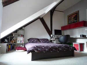 Interieur van de zolder