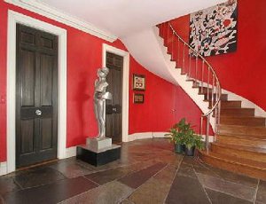 Interieur in het rood Interieur in het rood