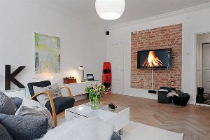 Baksteen in het interieur Baksteen in het interieur