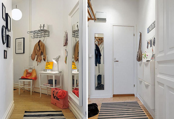 Een kleine gang: hoe maak je een praktisch interieur