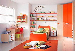 Oranje in het interieur