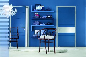 Blauw in het interieur