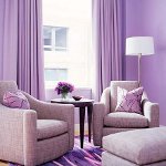 Lila in het interieur