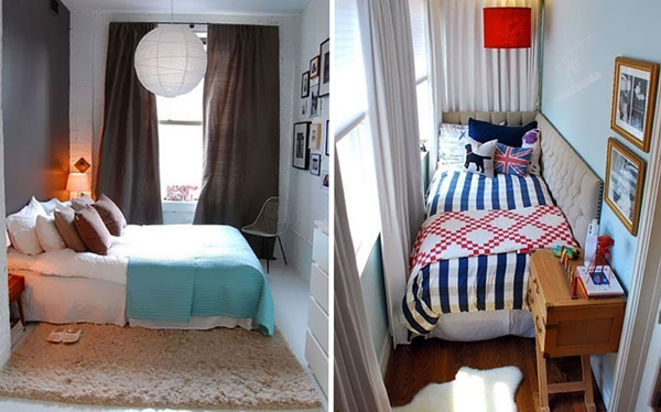 Lieve droom: geheimen van het ontwerp van een hele kleine slaapkamer