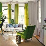 Groene kleur in het interieur