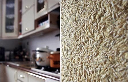 vloeibaar behang: foto in de keuken;